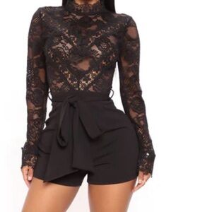 Fashion Nova lace romper